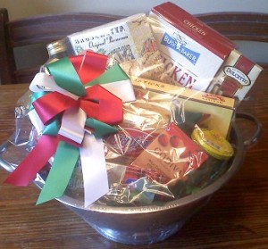 basket wrapped