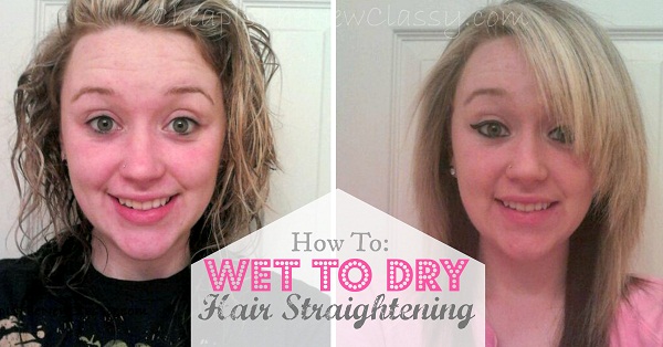 Can we do discount straightening on wet hair