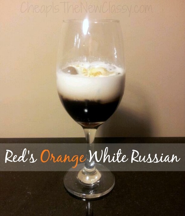 Red's Orange White Russian Recipe created by Curtis Stone and inspired by Red from the Netflix original series, Orange Is The New Black
