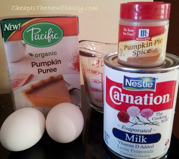 Pumpkin Pie Recipe Ingredients #cartonsmart