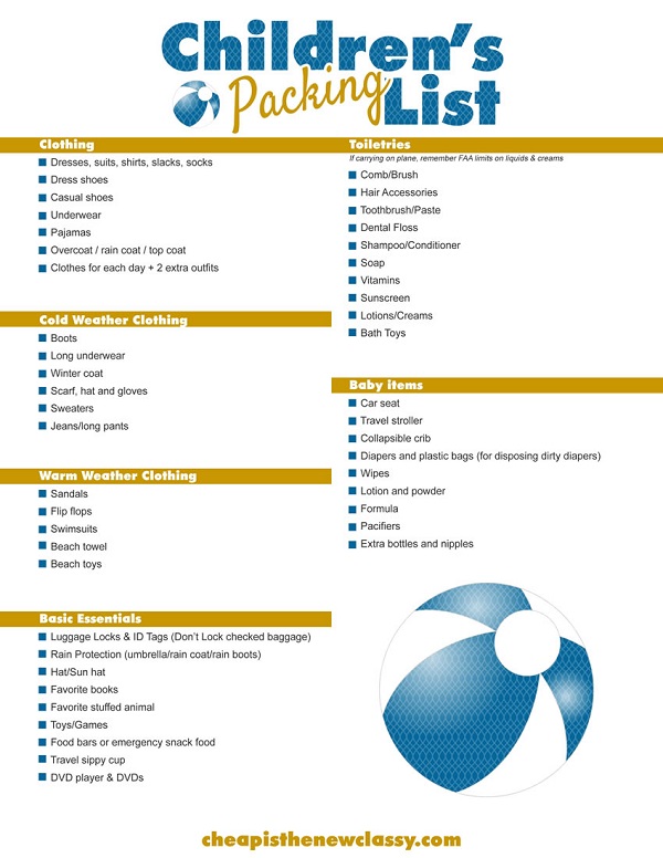 DIY Cruise Itinerary + FREE Children's Packing List Printable #sponsored