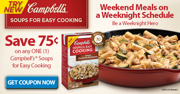 Save 75 Cents On Cambell's Soups For Easy Cooking #weeknighthero #ad