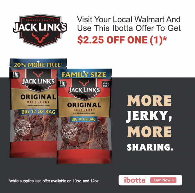 Save $2.25/1 Jack Link's Beef Jerky At Walmart
