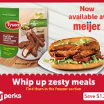 Save $1.25/1 Tyson Blackened Chicken Strips At Meijer
