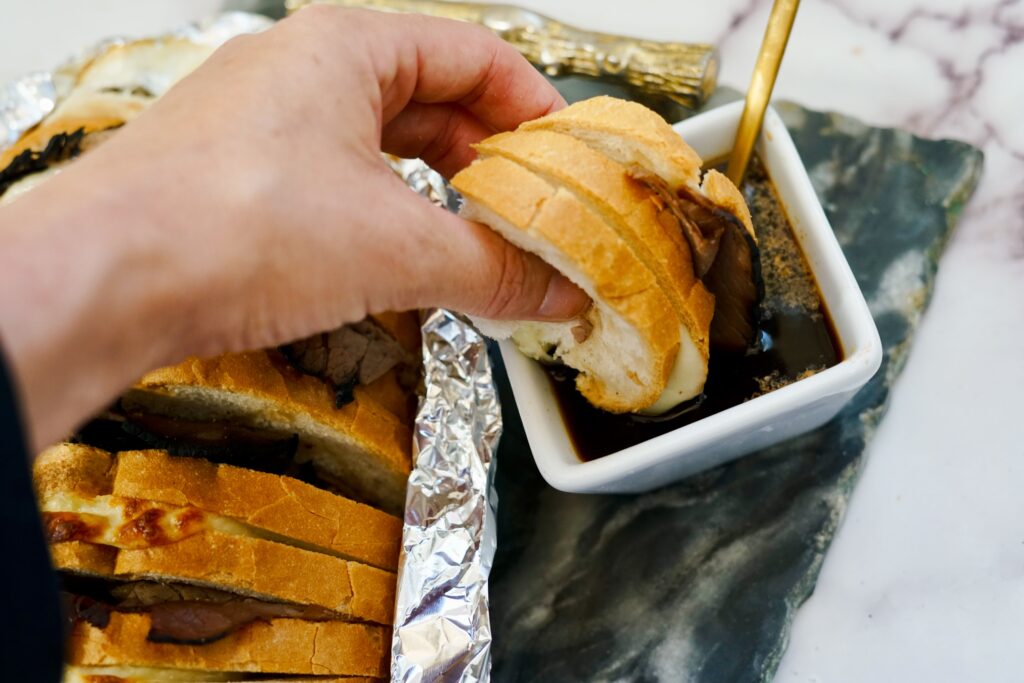 Roast Beef And Provolone Pull Apart Bread