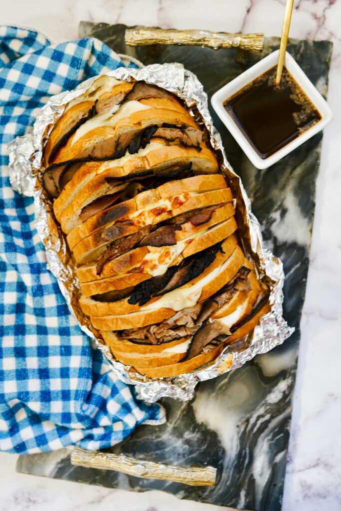 Roast Beef And Provolone Pull Apart Bread